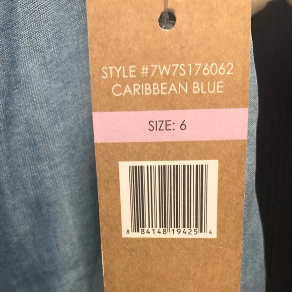 Hope & Harlow chambray shift dress NWT - Picture 2 of 2